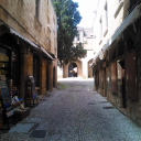 A Narrow Street in the Medieval Town